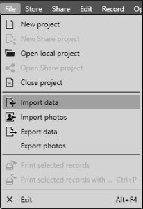 Import data from excel file into your card print software.