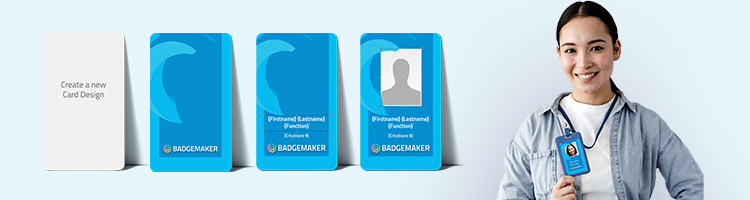 Create a card design with our company badge maker